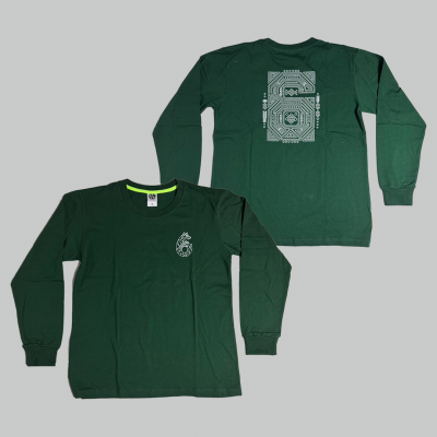 秀朗606(MIT長袖/墨綠色+束口羅紋-網版印刷)